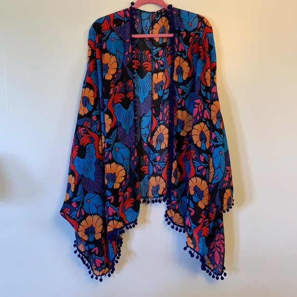 Accessories - Floral shawl - beautiful ornate print, OS
